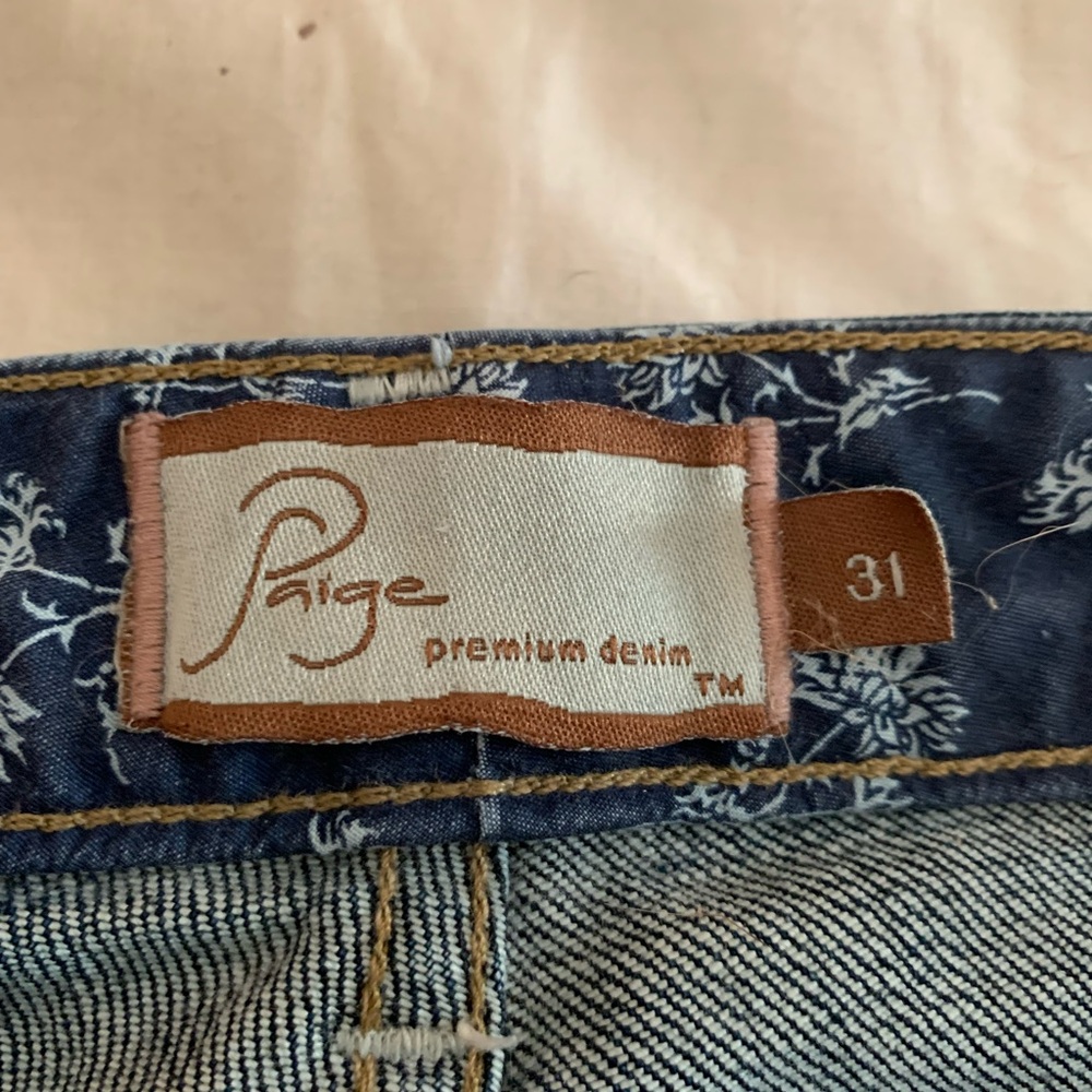 EUC-Paige Premium Denim-Size 31-Dark Denim